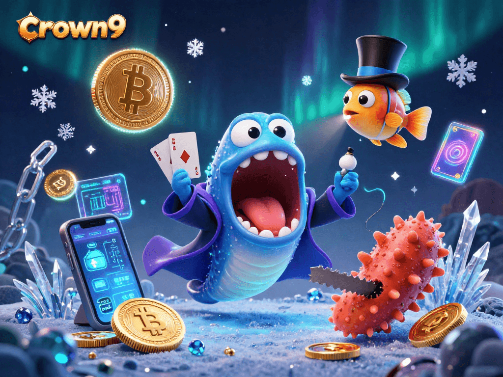 Crown9 offers exciting online pokies and gaming experiences with engaging characters and crypto elements