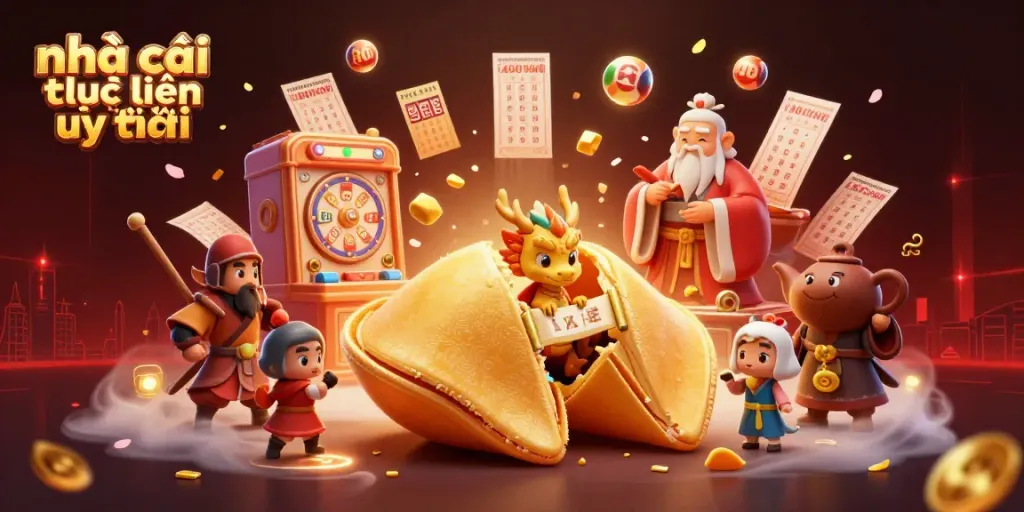 Experience the excitement of nhà cái trực tuyến uy tín with vibrant lottery elements and interactive characters.
