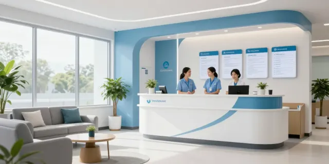 Link slot: Compassionate healthcare provider in a wellness center providing patient care services.