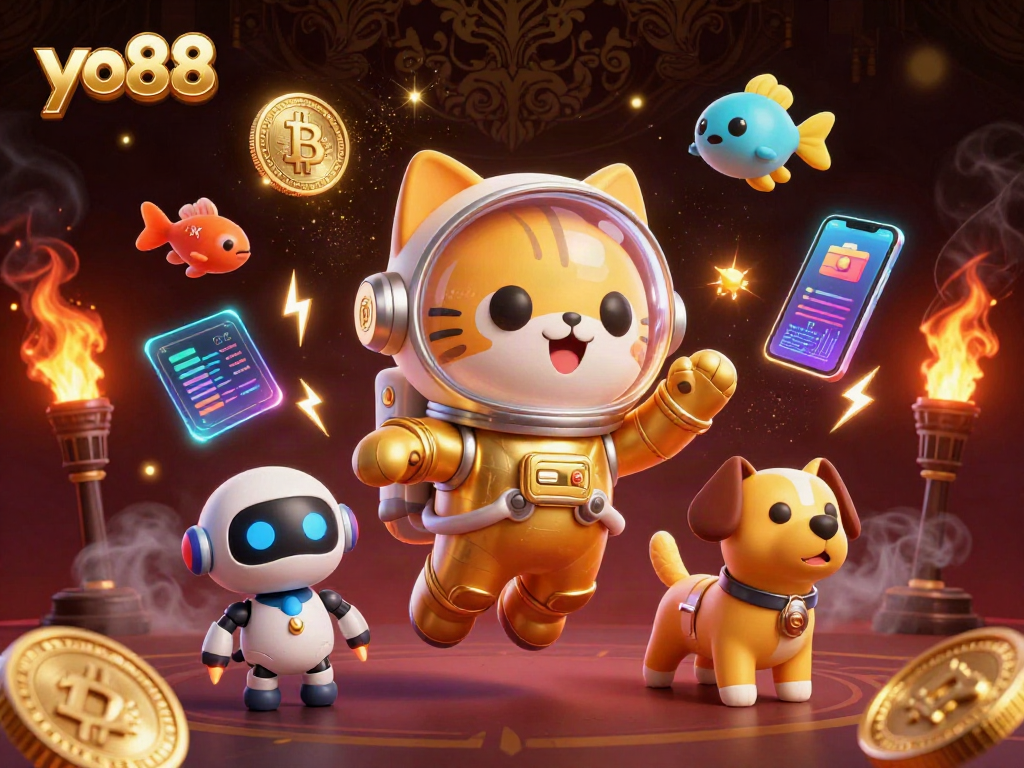 Experience exciting gameplay at yo88 with immersive cosmic themes and crypto elements.