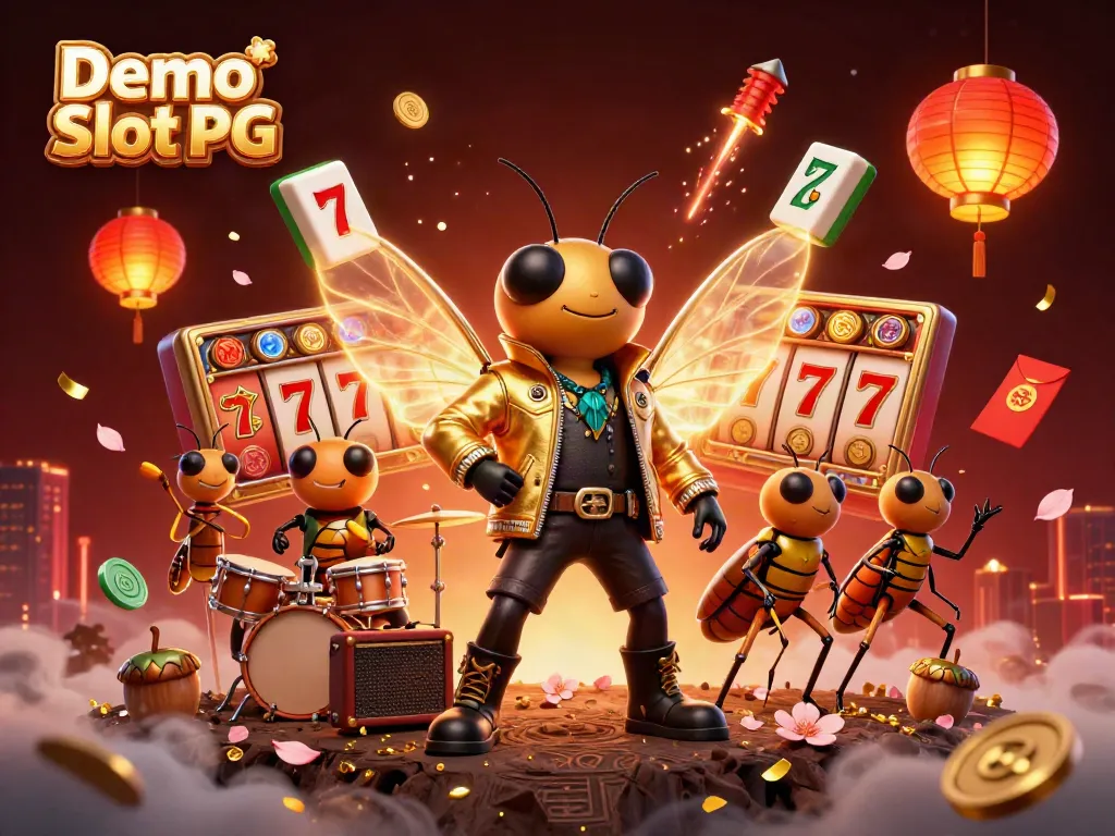 Experience the thrilling game dynamics of Demo Slot PG with vibrant characters and festive symbols.