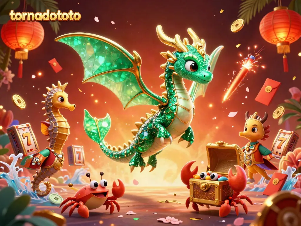 Experience thrilling gameplay with tornadototo as emerald sea dragon and royal seahorse guards steal the show.