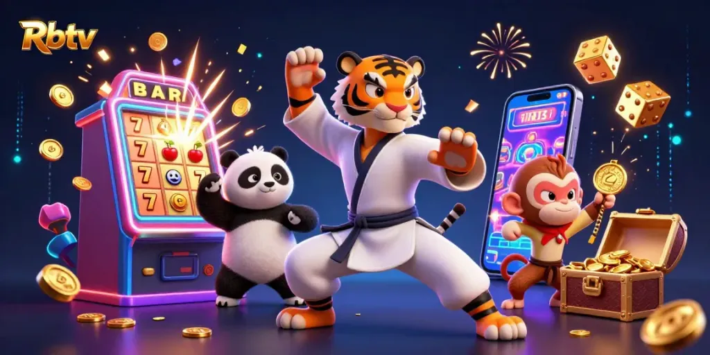 Rbtv menampilkan seni bela diri harimau 3D dalam aksi jackpot dengan elemen kasino yang memikat