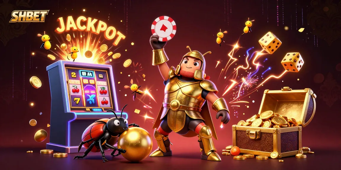 Experience SHBET's thrilling jackpot games with unique 3D illustrations of winning characters.