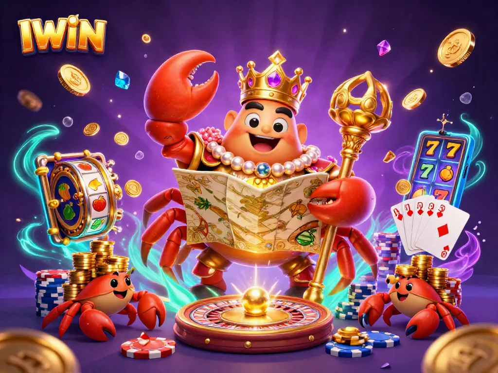 IWIN engages players with thrilling slot machines, showcasing vibrant gaming elements and enchanting visuals.