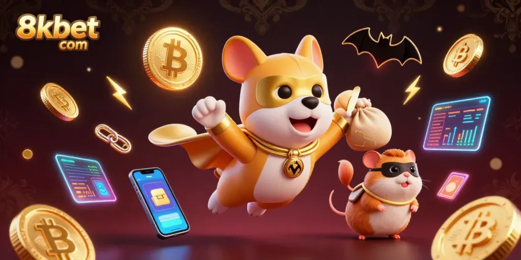 Join the excitement at 8xbet com with lively 3D characters capturing the thrill of casino gaming.