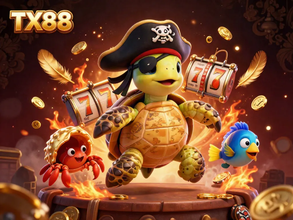 Engage with TX88's immersive casino experience, showcasing vibrant characters and rich gaming elements.