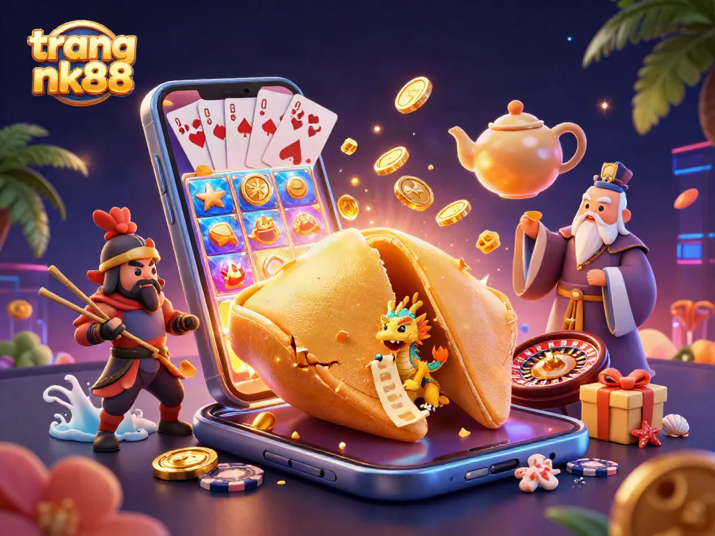 Engage with the vibrant gaming world of trang nk88 featuring dynamic casino elements and rich illustrations.