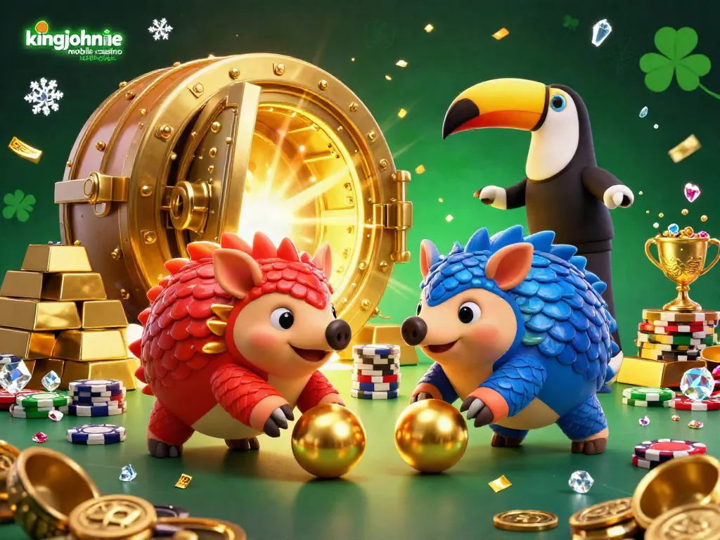 Engage with the kingjohnnie mobile casino australia scene where rival pangolins compete among sparkling chips and treasures.