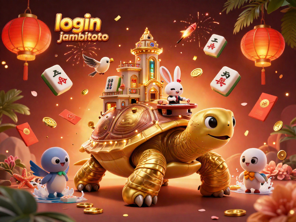 Engage with the thrilling login jambitoto experience and discover a vibrant casino scenario filled with playful characters.